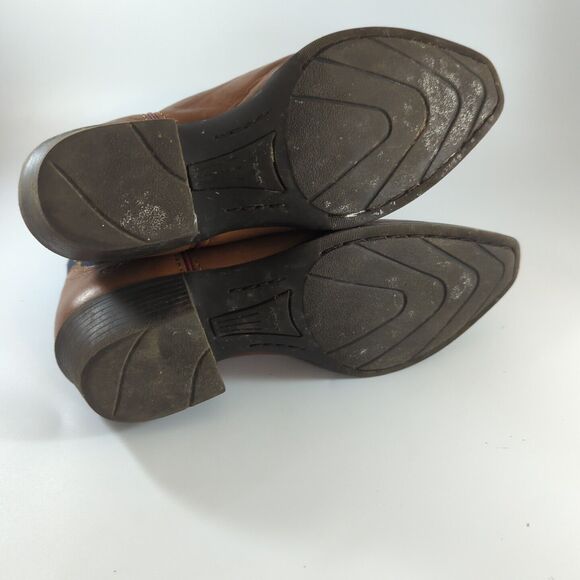 ARIAT Girls' Stars & Stripes - Size 2 / Snip Toe Cowboy Boots Leather Red Blue - Picture 7 of 10